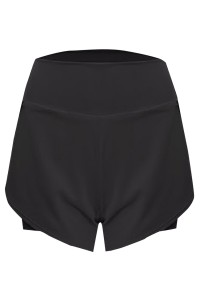 Fitness shorts women's anti-glare running loose quick-drying sports pants high waist fake two-piece yoga hot pants sports hot pants sports wide pants high waist sports pants SKSP030 detail view-10